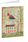 House and Bird in a Tree by School American