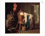 Woman Drawing Water from a Copper Cistern, c.1732 by Jean-Baptiste Simeon Chardin