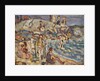 Beach Scene and Hill by Maurice Brazil Prendergast