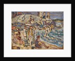 Beach Scene and Hill by Maurice Brazil Prendergast