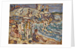Beach Scene and Hill by Maurice Brazil Prendergast
