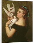 Woman with Pigeons by Gustave Courbet