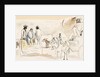Black people and Two Carts by Jules Pascin