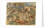 Figures in a Tropical Landscape by Jules Pascin