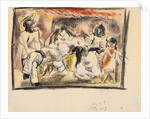 A man, two women, two children by Jules Pascin