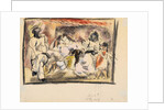 A man, two women, two children by Jules Pascin