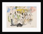 Southern Scene: Four African Americans, Two Children by Jules Pascin