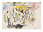 Southern Scene: Four African Americans, Two Children by Jules Pascin