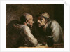 Les Deux Buveurs by Honore Daumier