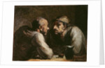 Les Deux Buveurs by Honore Daumier