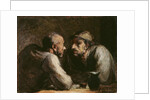 Les Deux Buveurs by Honore Daumier
