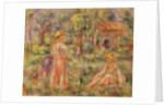Girls in a Garden, 1918 by Pierre Auguste Renoir