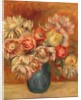 Chrysanthemums in a Green Vase by Pierre Auguste Renoir