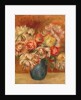 Chrysanthemums in a Green Vase by Pierre Auguste Renoir