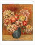 Chrysanthemums in a Green Vase by Pierre Auguste Renoir