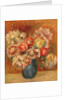 Chrysanthemums in a Green Vase by Pierre Auguste Renoir