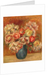 Chrysanthemums in a Green Vase by Pierre Auguste Renoir