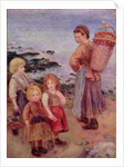 Mussel Fishers at Berneval, 1879 by Pierre Auguste Renoir