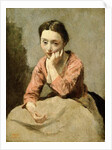 Woman in a Pink Blouse by Jean Baptiste Camille Corot