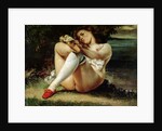 Woman in White Stockings, c.1861 by Gustave Courbet