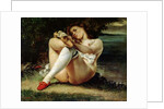 Woman in White Stockings, c.1861 by Gustave Courbet