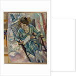 Girl in Green Reading, 1917 by Jules Pascin