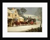 Winter Scene with the Royal Mail Halted at an Inn by Samuel Henry Alken