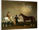 Mr Sadler's 'Decisive' held by his Trainer with the jockey John Day Jnr., Stockbridge Racecourse, 1843 by George Cole