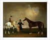 Mr Sadler's 'Decisive' held by his Trainer with the jockey John Day Jnr., Stockbridge Racecourse, 1843 by George Cole