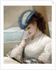 A Girl Reading in a Sailing Boat, 1869 by Alfred Chantrey Corbould