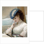 A Girl Reading in a Sailing Boat, 1869 by Alfred Chantrey Corbould