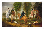 Family Hunting Party, 1756 by Judith Lewis