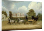 A Barouche drawn by Four Greys passing a Jacobean Mansion, 1830 by James Pollard