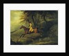 Thomas Oldaker, Huntsman to the Berkeley, on his Hunter 'Magic' Breaking Cover, 1811 by John Nost Sartorius