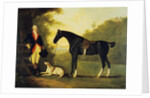 Officer of the Royal Horse Guards With His Charger and Dog, 1776 by John Best