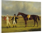 Euclid with his Jockey Conolly and Trainer Pettit by John Frederick Herring Snr