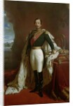 Portrait of Emperor Napoleon III in coronation robes by Jules de Vignon