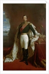 Portrait of Emperor Napoleon III in coronation robes by Jules de Vignon