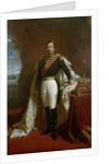 Portrait of Emperor Napoleon III in coronation robes by Jules de Vignon