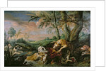 A Boar Hunt by Frans Snyders or Snijders