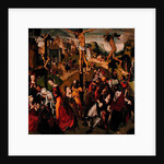 Centre panel of a Crucifixion triptych, 1490s by Master of the Virgo Inter Virgines