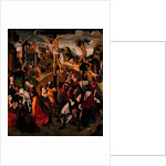 Centre panel of a Crucifixion triptych, 1490s by Master of the Virgo Inter Virgines