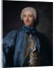 Portrait of a gentleman in a blue coat by Jean-Marc Nattier