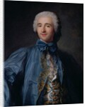 Portrait of a gentleman in a blue coat by Jean-Marc Nattier