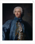 Portrait of a gentleman in a blue coat by Jean-Marc Nattier
