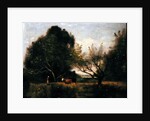 Landscape with Cattle by Jean Baptiste Camille Corot