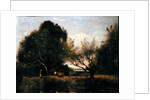 Landscape with Cattle by Jean Baptiste Camille Corot