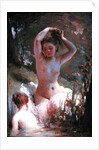 Two Girls Bathing, 1864 by Charles Joshua Chaplin