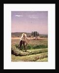 A peasant, mowing by Charles Emile Jacque
