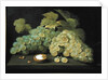 Grapes with half a walnut by Jacob Foppens van Es